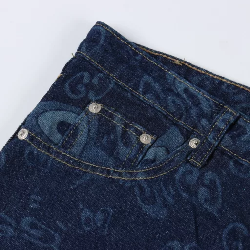 Gucci GC 25SS Liquid Heart Printed Denim ShortsLight Luxury Men and Women's Daily Commuting Essentials Correct Version Welcome to CompareDetailed Features· 98% cotton 2% stretch fiber denim fabric· Discharge dyeing process for printing· Laser positioning cutting process· Garment fermentation washing process· Pants back patch pocket design· Customized original logo metal I-shaped buckle· Special car full wheat clip process· Original main label washing tag packaging