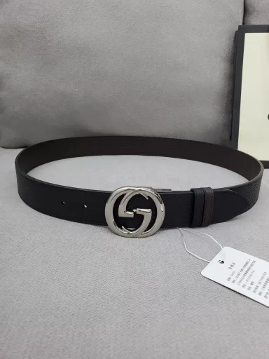 P140 with full set of gift boxes 🎁Gucci counter synchronous double-sided original belt, imported original first-layer cowhide, rotating buckle hardware, width 3.8cm