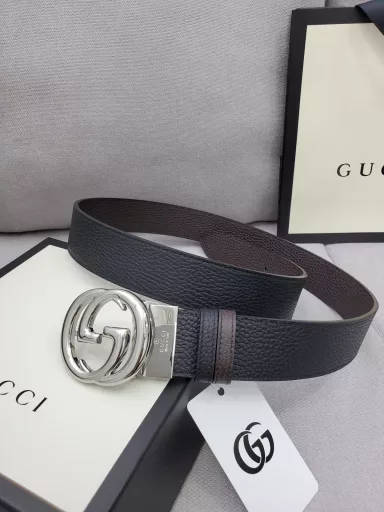 P140 with full set of gift boxes 🎁Gucci counter synchronous double-sided original belt, imported original first-layer cowhide, rotating buckle hardware, width 3.8cm
