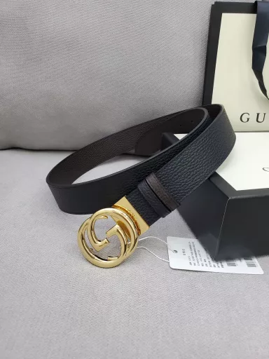P140 with full set of gift boxes 🎁Gucci counter synchronous double-sided original belt, imported original first-layer cowhide, rotating buckle hardware, width 3.8cm