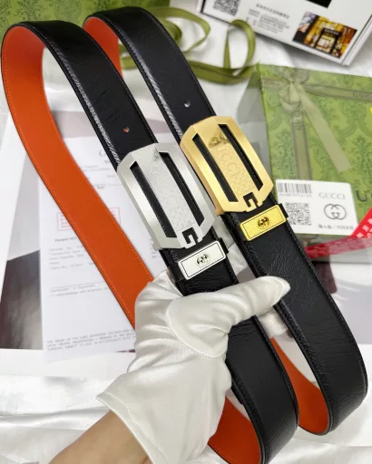 Belt: Gucci. GUCCI✈️Top replica-P150💯Belt: Gucci. Original quality🐂100% imported original first-layer cowhide, guaranteed genuine leather. Carved hollow🌟Embossed process. Vacuum plating. Never fade. 24K pure steel buckle🌈First-layer calfskin texture🎨Double-sided dual-use✨Same quality as the counter-the first choice for gifting and personal use✈💯Packaging: Please look for the counter packaging as shown in the picture, free puncher, UnionPay invoice