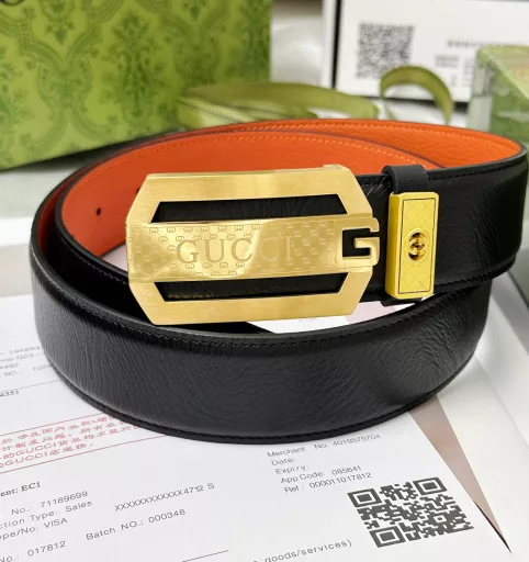 Belt: Gucci. GUCCI✈️Top replica-P150💯Belt: Gucci. Original quality🐂100% imported original first-layer cowhide, guaranteed genuine leather. Carved hollow🌟Embossed process. Vacuum plating. Never fade. 24K pure steel buckle🌈First-layer calfskin texture🎨Double-sided dual-use✨Same quality as the counter-the first choice for gifting and personal use✈💯Packaging: Please look for the counter packaging as shown in the picture, free puncher, UnionPay invoice