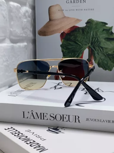 Chrome Hearts 2024 new Hong Kong style retro cross-border modern fashion polygonal sunglasses men's trendy personality women's anti-ultraviolet double-beam sunglasses ladies' sunglasses