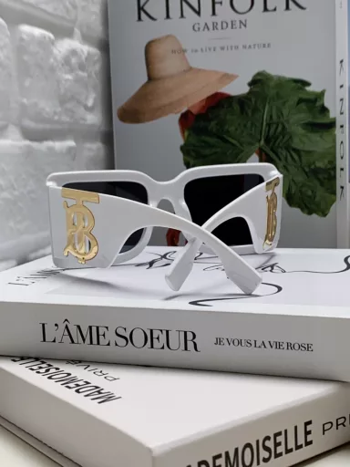 Burberry Sunglasses Women's 24th New BE4406U Large Frame B Letter Logo Trendy Sunglasses