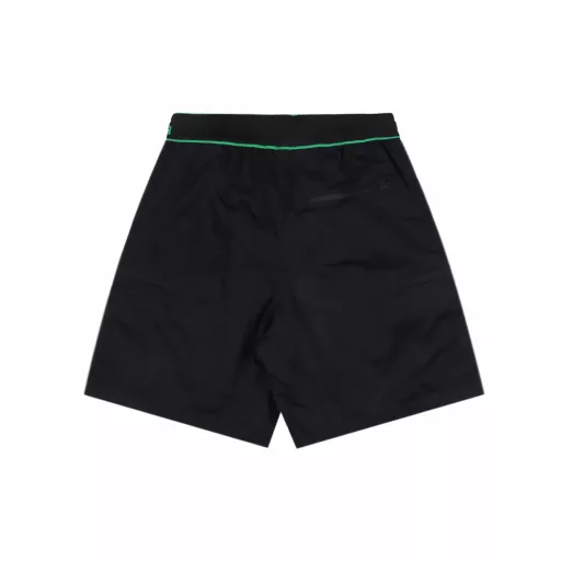 Bottega Veneta BV Green Ribbon Woven ShortsThe original version was purchased from abroad, and the high-density 100% nylon woven fabric is custom-woven and coated for a good feel. This model is not available in the market. It is custom-dyed with blue light black, and the waistband is custom-woven with wool jacquard ribbed. It is not a flat knitting machine, so please be careful to distinguish. The waterproof zippers on the body are all custom-made, and the workmanship of the entire pair of pants is extremely complicated.