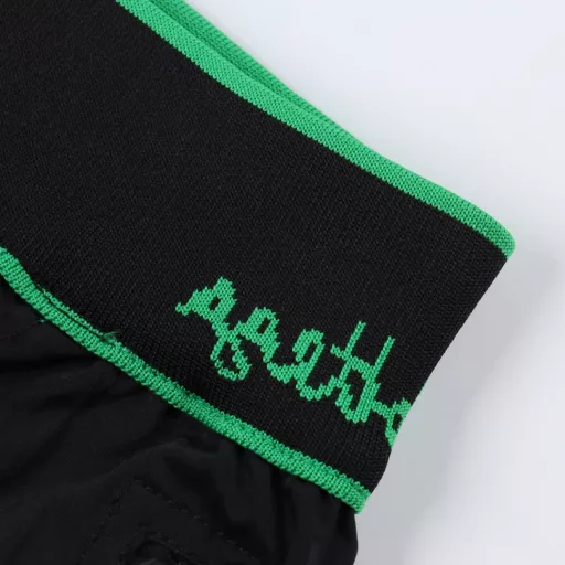 Bottega Veneta BV Green Ribbon Woven ShortsThe original version was purchased from abroad, and the high-density 100% nylon woven fabric is custom-woven and coated for a good feel. This model is not available in the market. It is custom-dyed with blue light black, and the waistband is custom-woven with wool jacquard ribbed. It is not a flat knitting machine, so please be careful to distinguish. The waterproof zippers on the body are all custom-made, and the workmanship of the entire pair of pants is extremely complicated.