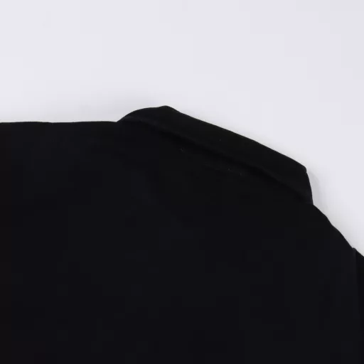 Prada PRD Logo Denim Short Sleeve ShirtCustomized high-density phantom twill satin, with washed tannin as the canvas, the iconic triangle logo is embellished on the hem, and the dropped shoulder cut outlines the lazy silhouette. The imported special aircraft infrared positioning 