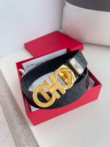 Ferrgamo.. Ferragamo Belt ✈️ Automatic Belt · Belt P160Model: Automatic buckle, pure steel automatic buckle, first layer cowhide, automatic belt bodyMaterial: 🐂 100% first layer cowhide, guaranteed genuine leather. 24k pure steel buckle 🌈 Same quality as the counter, first layer cowhide original horseshoe print ➕ first layer cowhide plain leather bottom, silver buckle, pure steel material classic logo, belt body can be freely cut, first choice for gifting and personal use ✈️