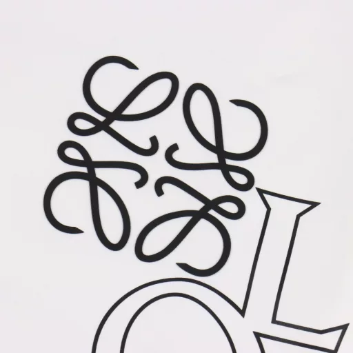Loewe 25SS hollow letter short-sleeved T-shirtThe fabric is made of customized 240g 26-count special smooth double-strand fine cotton plain weave high-density dust-free cotton fabric. The front is high-density thickened, the line is flat, OEM quality, a full set of customized accessories