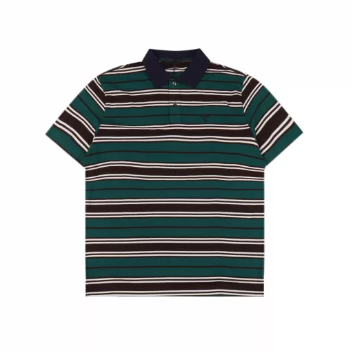 Prada PRD red and green striped short-sleeved Polo shirtOriginal purchase, customized 60-count double-strand 190g twill cotton fabric, the fabric has been washed, the texture is better, not easy to deform, not easy to shrink, not easy to fade, and the fit is perfect. Laser cutting alignment, the sleeves are symmetrical on the left and right. The chest uses imported machine embroidery technology, three-dimensional embroidery. The lines are smooth and delicate. The upper body effect is very good, the same style for men and women
