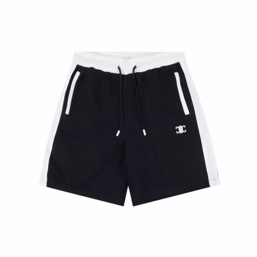 Celine Arc de Triomphe letter embroidered shortsThe fabric is made of custom woven fabric, and the color is customized and then etched. It is treated with silky and ultra-soft treatment compared with the original. The texture of the cloth is clear and obvious, the drape is excellent, and the workmanship is exquisite and meets the export standards of foreign trade. There are 4.5 stitches per centimeter, and each seam is pressed with visible lines. The lines are neat and standard like a ruler. The woven cotton ribbon is tightly woven and soft to the touch. The embroidery process uses the Behringer embroidery machine, which makes the embroidery color fuller and the embroidery more three-dimensional. The version has a good effect on the body. It is the same style for men and women, simple and versatile, and can be purchased on behalf of heavy items. You can compare any quality on the market at will.