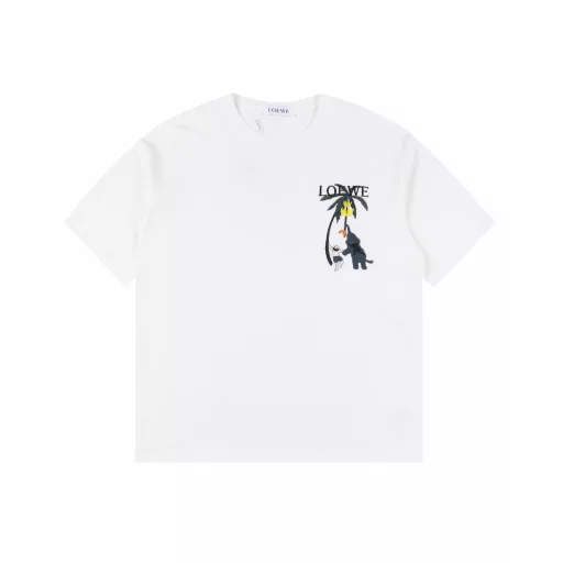 LOEWE embroidered coconut tree short-sleeved T-shirtLOEWE fabric upgrade 280 high weight high-end embroidery technology exclusive new original single unisex casual loose version short sleeve high-end customization high version fashionable and versatile hot-selling imported fabrics ultra-soft and delicate feel skin-friendly and comfortable to wear high-end boutiqueHigh-temperature washing treatment to ensure no deformation or shrinkage, summer wear, a comfortable and good-looking value! A must-have item for beauty and age reduction! The surface is ultra-fine and smooth, evenly delicate and soft, comfortable to wear, easily create a cool summer feeling, easy to hold on the upper body, and become the focus of the street in minutes