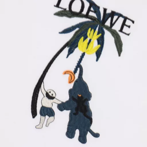 LOEWE embroidered coconut tree short-sleeved T-shirtLOEWE fabric upgrade 280 high weight high-end embroidery technology exclusive new original single unisex casual loose version short sleeve high-end customization high version fashionable and versatile hot-selling imported fabrics ultra-soft and delicate feel skin-friendly and comfortable to wear high-end boutiqueHigh-temperature washing treatment to ensure no deformation or shrinkage, summer wear, a comfortable and good-looking value! A must-have item for beauty and age reduction! The surface is ultra-fine and smooth, evenly delicate and soft, comfortable to wear, easily create a cool summer feeling, easy to hold on the upper body, and become the focus of the street in minutes