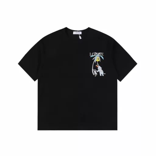 LOEWE embroidered coconut tree short-sleeved T-shirtLOEWE fabric upgrade 280 high weight high-end embroidery technology exclusive new original single unisex casual loose version short sleeve high-end customization high version fashionable and versatile hot-selling imported fabrics ultra-soft and delicate feel skin-friendly and comfortable to wear high-end boutiqueHigh-temperature washing treatment to ensure no deformation or shrinkage, summer wear, a comfortable and good-looking value! A must-have item for beauty and age reduction! The surface is ultra-fine and smooth, evenly delicate and soft, comfortable to wear, easily create a cool summer feeling, easy to hold on the upper body, and become the focus of the street in minutes