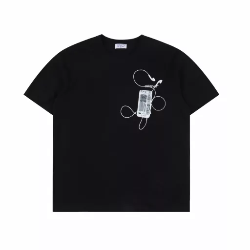 OFF WHITE CO VIRGIL 24ss digital earphones arrow print short sleevesAll fabrics and threads are custom-woven and dyed. All fabric colors are color-matched and dyed with color cards. There is no color difference. It uses 240g weight, 100 cotton jersey. Jersey: a thin knitted fabric (the fabric of ordinary full-length short sleeves). It is used on warp knitting or weft knitting machines because of its strong hygroscopicity. Plain needles, loops, threads, jacquards and other organizations are woven into single-sided or double-sided fabrics. The casual technique is not artificial. This texture is very street. It has a more visual sense of hierarchy than the conventional arrow logo. The specially stylized single product T-shirt naturally has a high degree of recognition, with significant labeling and enough personality. It is the first wave of spring clothing. Classic OS version, heavy craftsmanship and high quality, 3 sets of front plates, 12 sets of back screen plates, 160 mesh fabric weighs 220 grams, modified for half a month, a total of 20 plates, printing with Japanese mimaki printing machine, no edge or burr, inkjet printing, hot pressing and cold tearing, through the fabric texture anti-scratch ironing operation, printing does not fog, adding a sense of hierarchy to the simple design, the washing label is also customized according to the original font to find a company, the auxiliary materials are still the correct auxiliary materials of the whole line, the rectangular woven collar label design, the previous three-dimensional silicone feel font is cancelled and replaced with a full woven collar label, the collar label part can see the fluorescent font, the five-link silicone hang tag, the three-link washing label and the zebra crossing packaging line are still