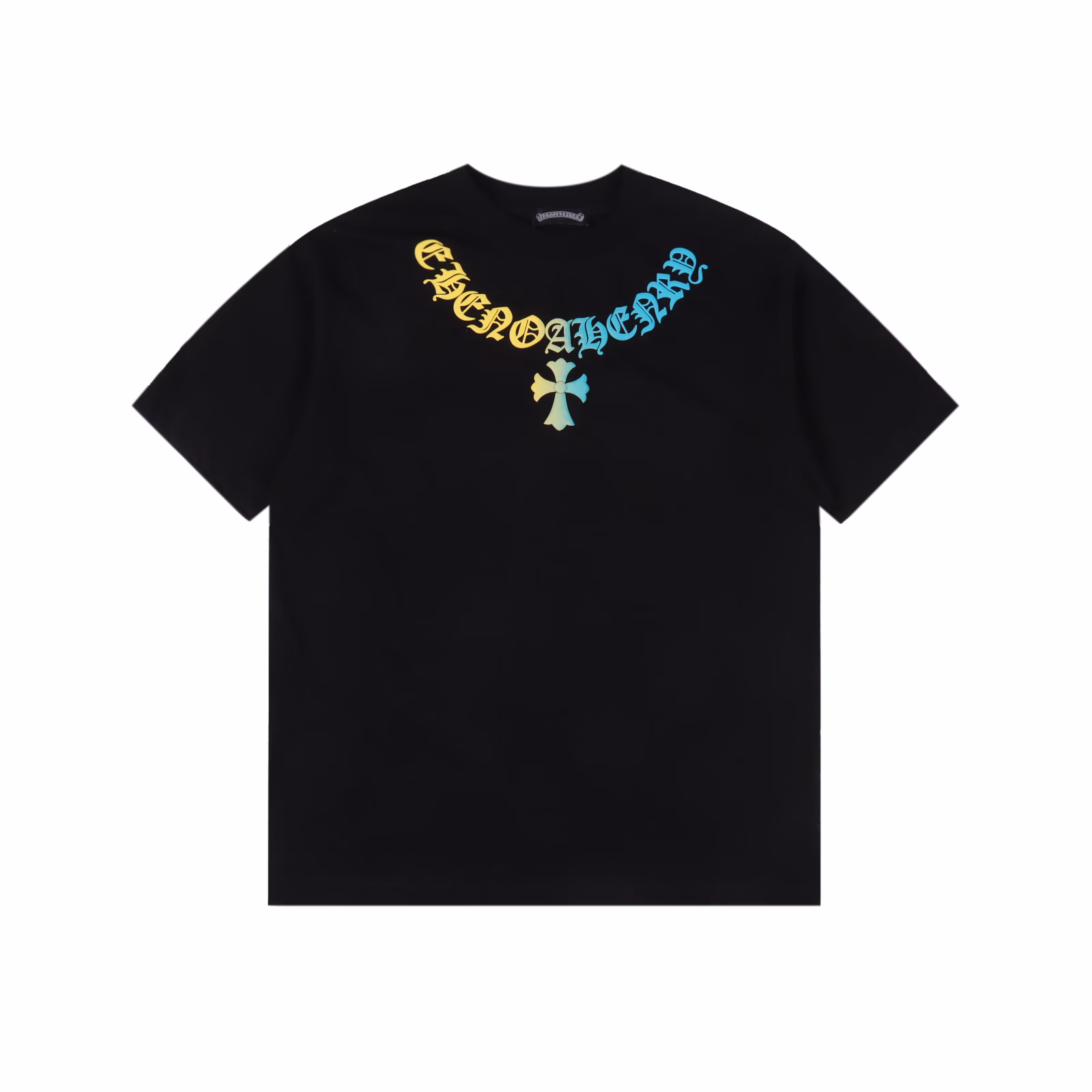 Chrome Hearts CH Gradient Foam Necklace Printed Short Sleeve T-shirtThe fabric is made of 280g combed cotton, customized 32-count 1*1 thread, and the garment is washed twice. The fabric is comfortable and skin-friendly without any strange feeling. It is a custom-made dyed fabric with high textile density, good drape, and not easy to deform. The thick weave plus the compact spinning process will not affect the breathability of the fabric. The color saturation is very high. It is imported digital direct printing technology. It is a versatile and good-looking short-sleeved shirt. The loose version covers the flesh and makes you look thin. It is not picky.