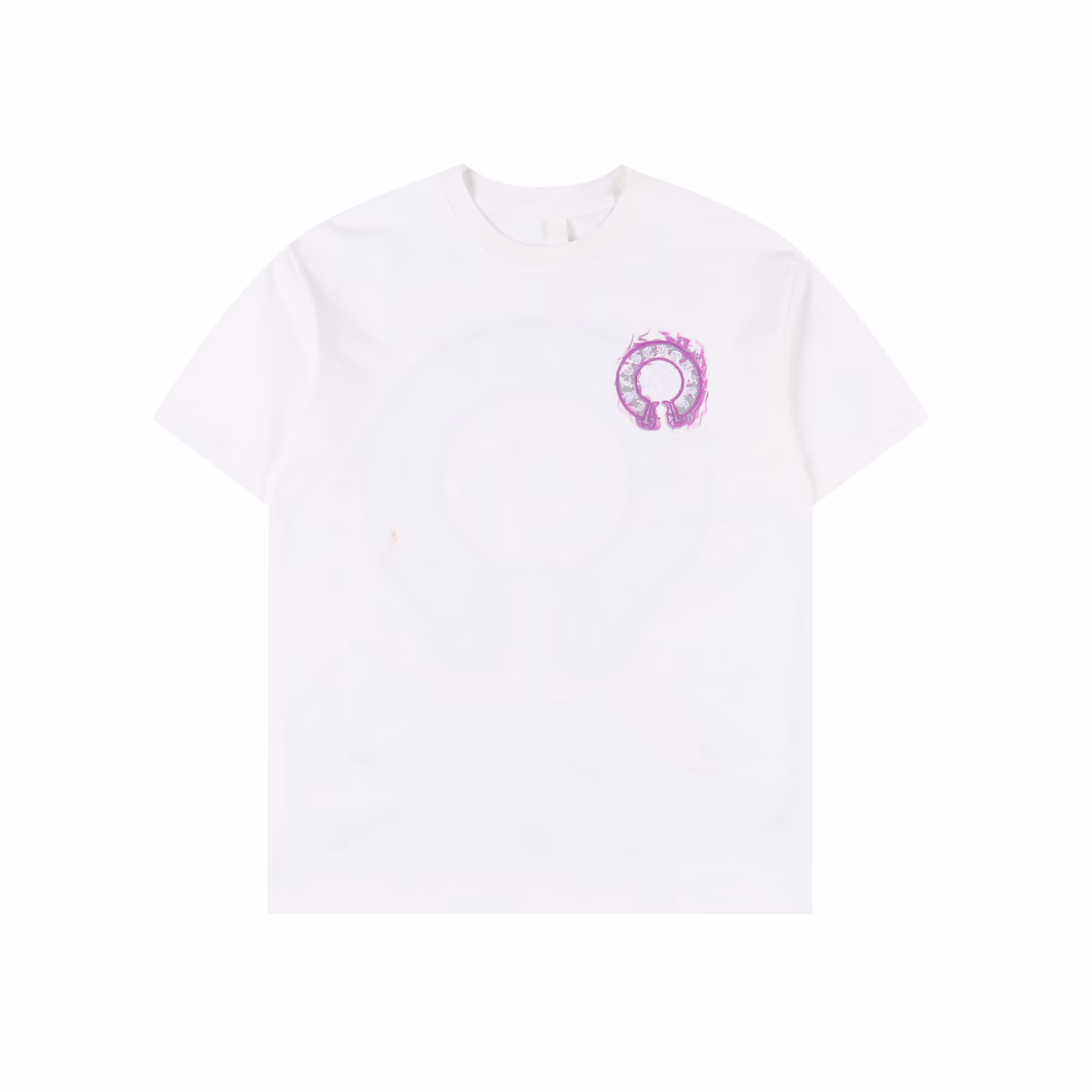 Chrome Hearts Purple Horseshoe Short Sleeve T-shirtPrinted by imported direct-injection machine. Hardware and accessories are all ground and customizedCorrect configuration Black 2025 Chrome Hearts genuine packaging 280g custom-dyed double yarn cotton Large version Loose and stylish Different from the low version of the slim version The upper body is pulled hips Correct high-density main label Washable hangtag Hand-sewn