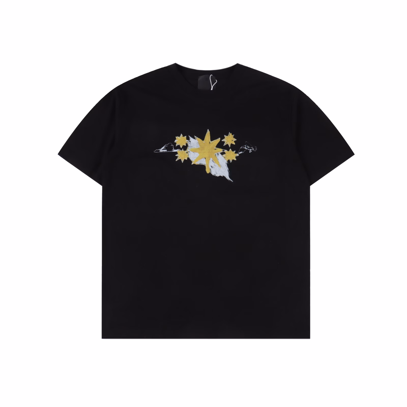 Givenchy 25ss star pattern printed round neck short-sleeved T-shirtCustomized fabric 280g weight after washing 100% combed cotton double yarn fabricPrinting process, thread weaving and dyeing without color difference, no pressure in and out of the counter, shoulder-stretching process to increase the washing life of clothes, no deformation, hand-sewn collar label, free to compare any quality.