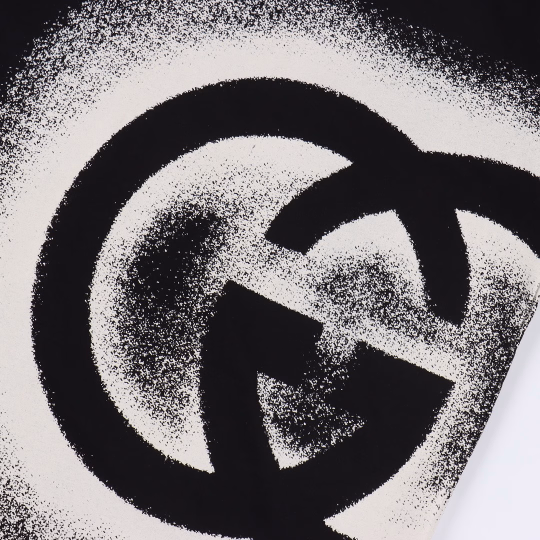 GUCCI logo ink print short sleeves