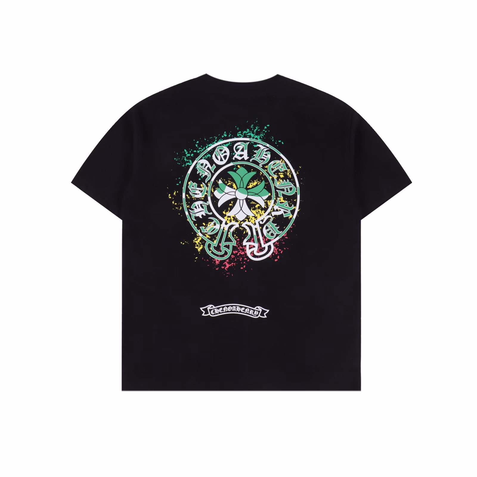 Chrome Hearts CH Inkjet Printed Short Sleeve T-shirtThe fabric is 280g combed cotton, customized 32-count 1*1 thread, and the garment is washed twice. The fabric is comfortable and skin-friendly without any strange feeling. It is a custom-made dyed fabric with high textile density, good drape, and not easy to deform. The thick weave plus the compact spinning process will not affect the breathability of the fabric. The color saturation is very high. It is imported digital direct printing technology. It is a versatile and good-looking short-sleeved shirt. The loose version covers the flesh and makes it look thin. It is suitable for both men and women.