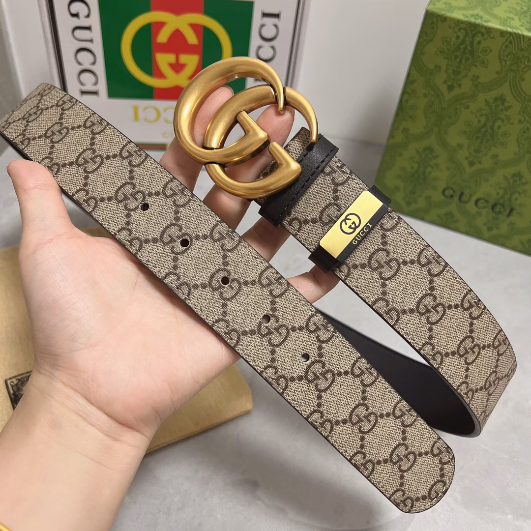 GuCci 💕Original P130Material: Original cowhide belt. Original quality from the counter, fine workmanship, fashionable brand, the first choice for gifting or personal use