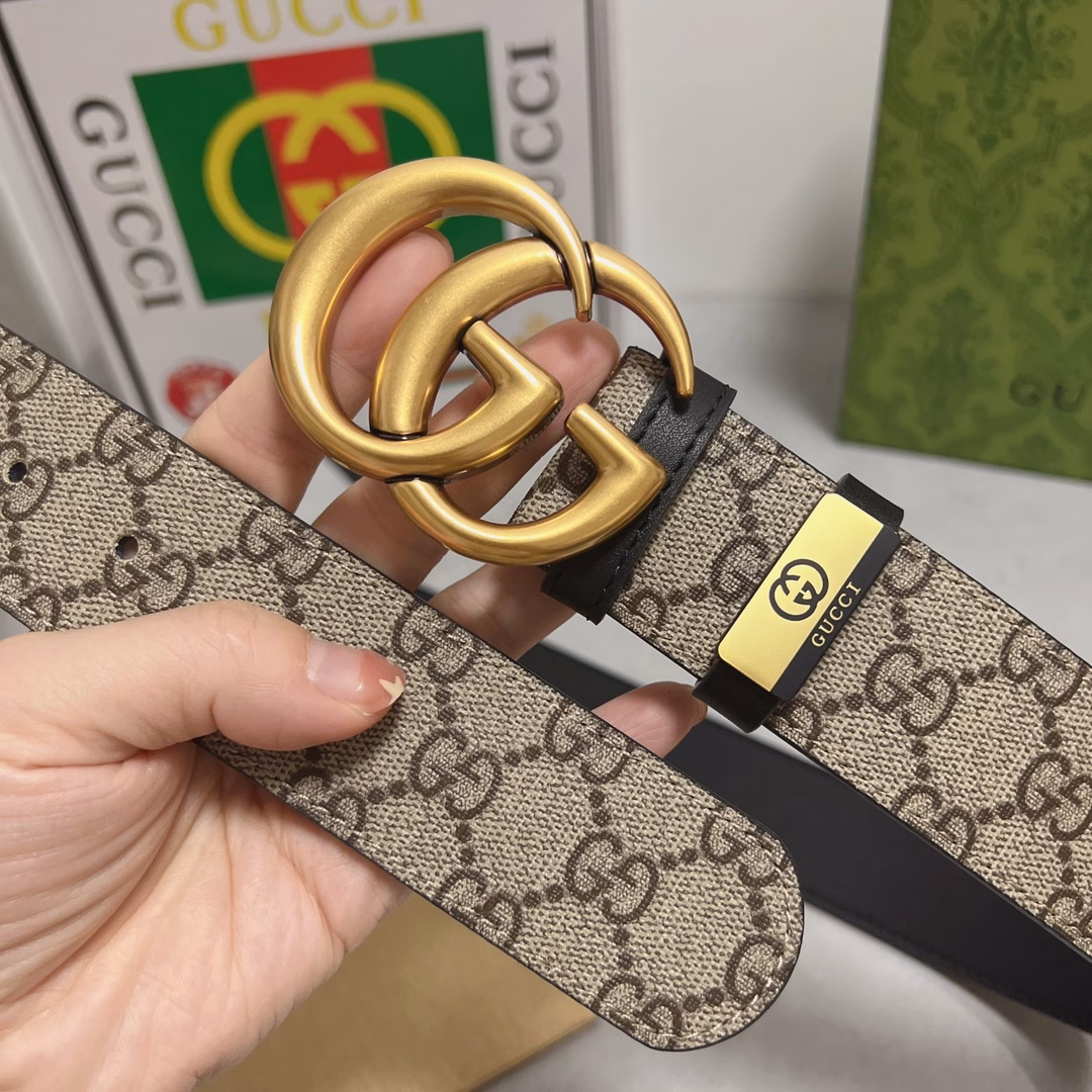 GuCci 💕Original P130Material: Original cowhide belt. Original quality from the counter, fine workmanship, fashionable brand, the first choice for gifting or personal use