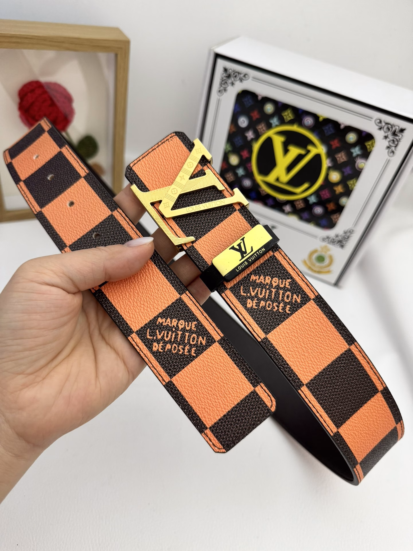 .Louis..Vuitton💕Original P150Material: Original cowhide belt 100% top layer cowhide belt✨Guaranteed genuine leather, 24K pure steel buckle, original quality from the counter, fine workmanship, fashionable brand, first choice for gifting or personal use