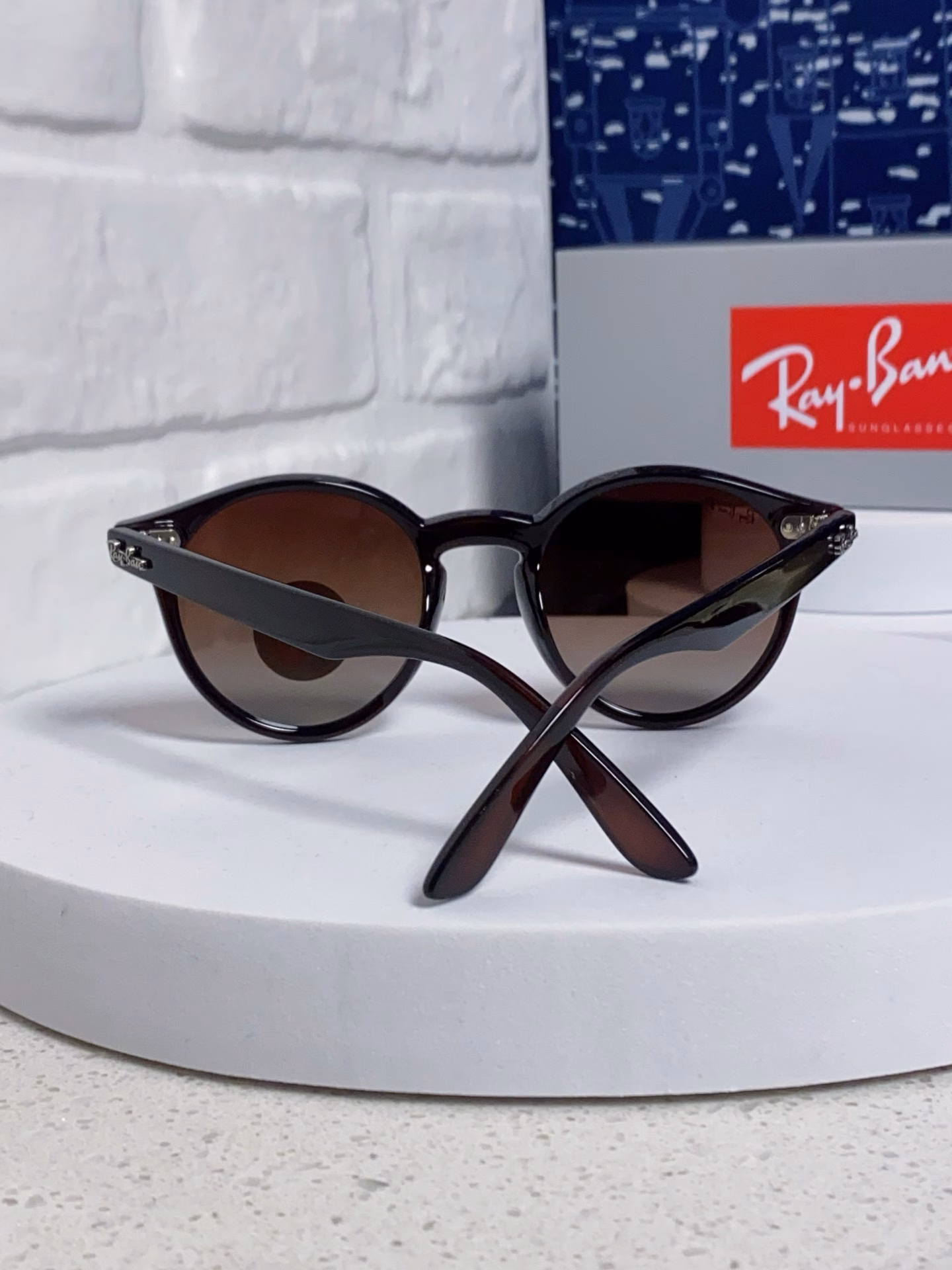 RayBan 2025 Summer New Original Retro Women's Round Frame Sunglasses Classic Sunglasses Sunshade