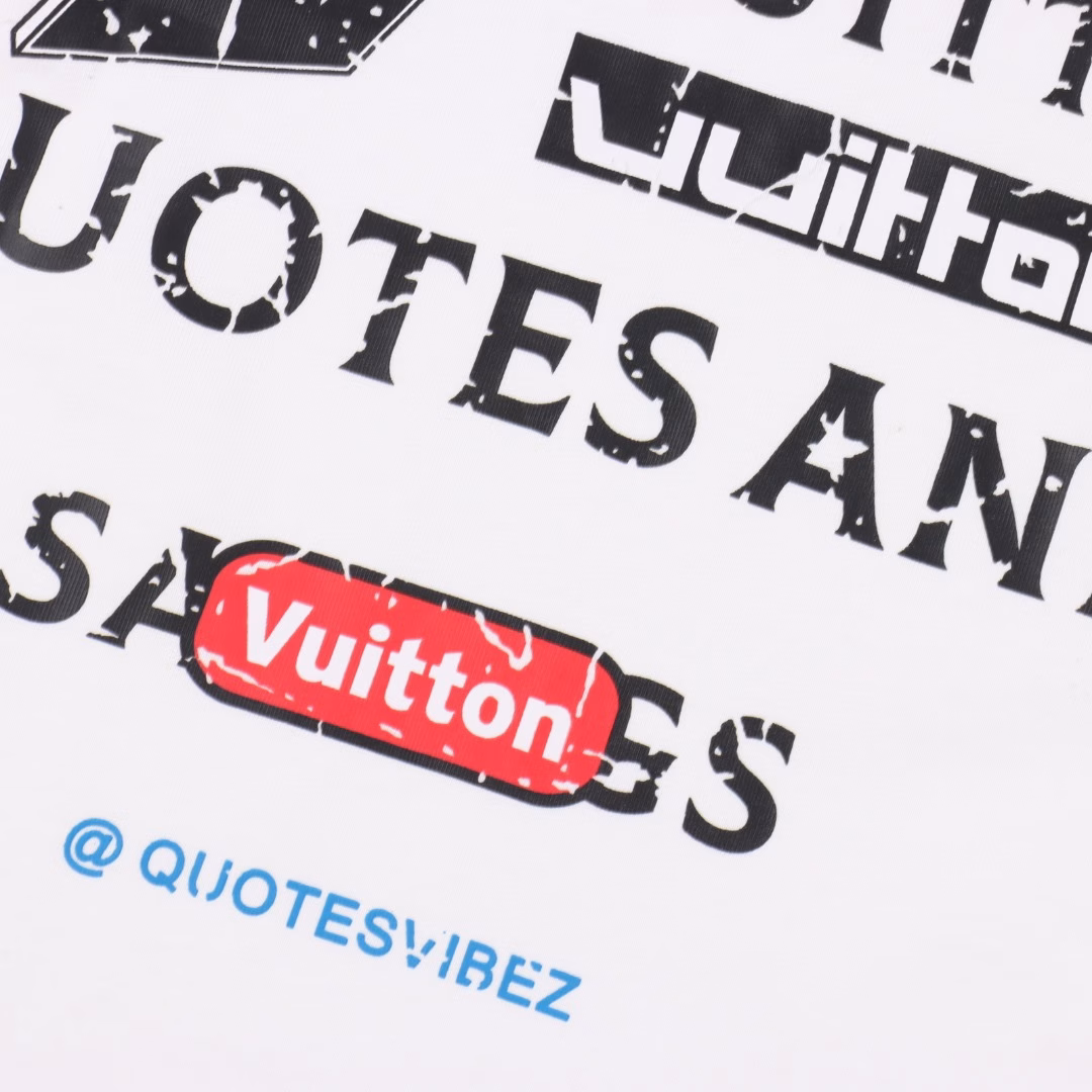 Louis Vuitton 25ss ripped print short-sleeved T-shirtHot-selling spring and summer short-sleeved T-shirt in stock, simple basic wardrobe artifact, a must-have for casual and versatile styles, first-class workmanship and texture, regular European goods