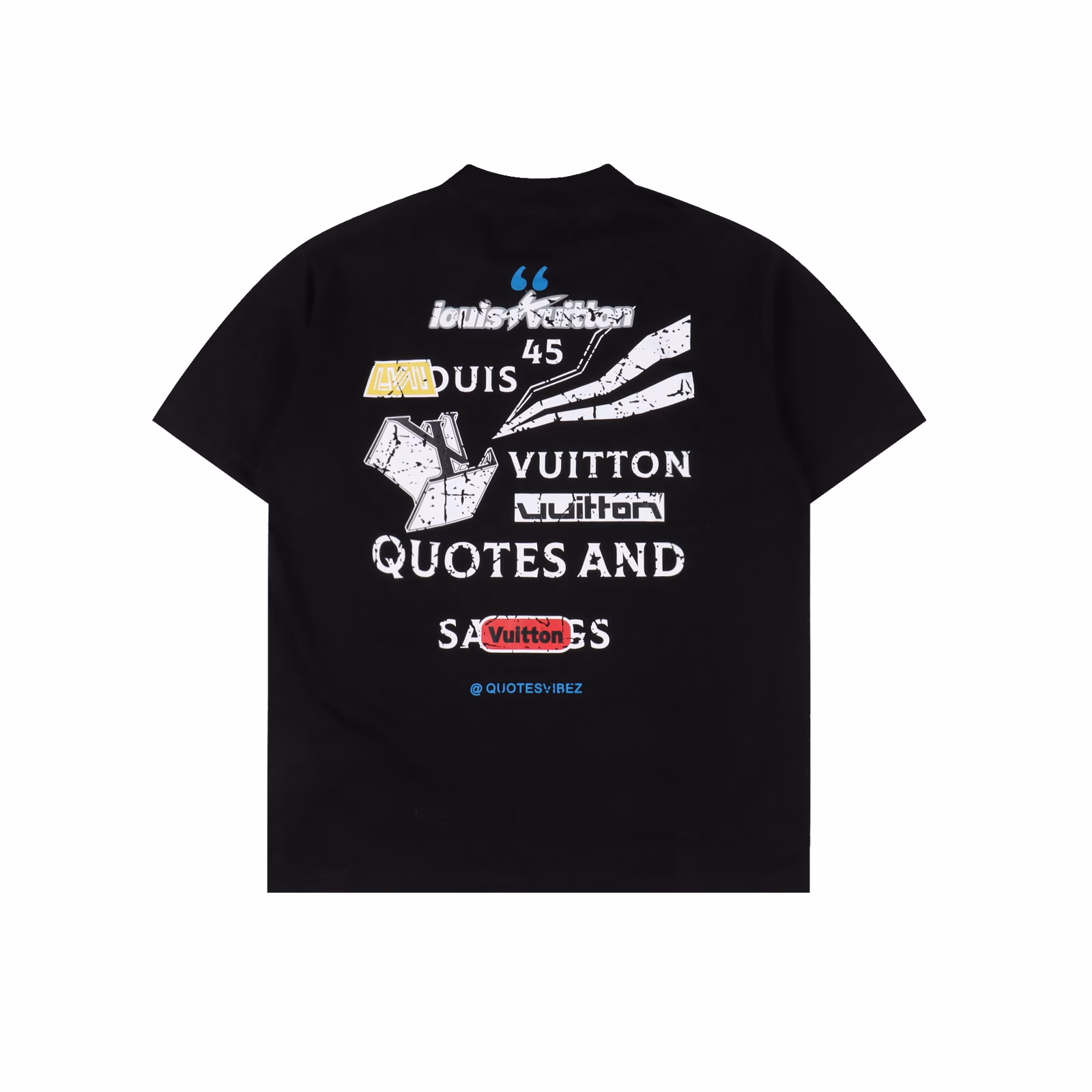 Louis Vuitton 25ss ripped print short-sleeved T-shirtHot-selling spring and summer short-sleeved T-shirt in stock, simple basic wardrobe artifact, a must-have for casual and versatile styles, first-class workmanship and texture, regular European goods