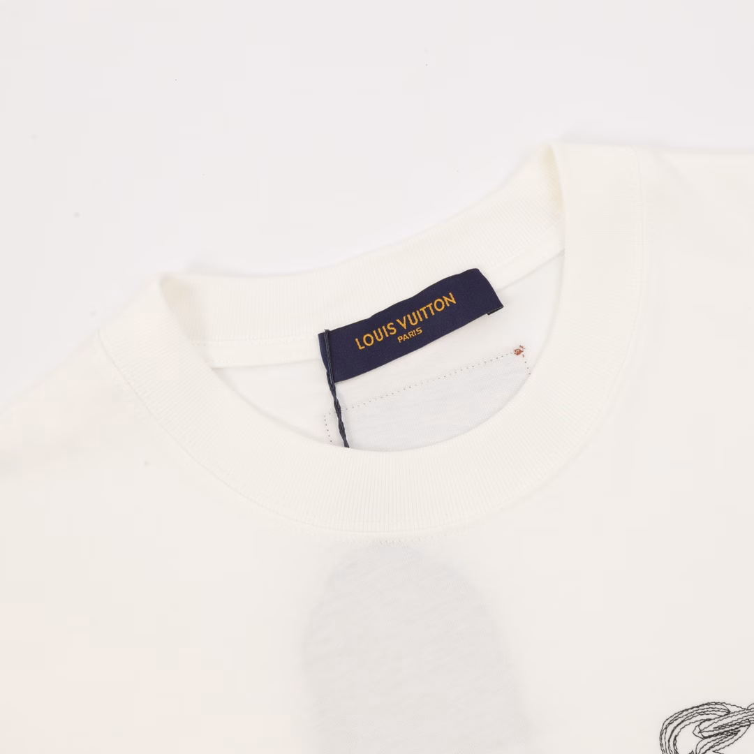 Louis Vuitton Chain Corsage Embroidered Short Sleeve