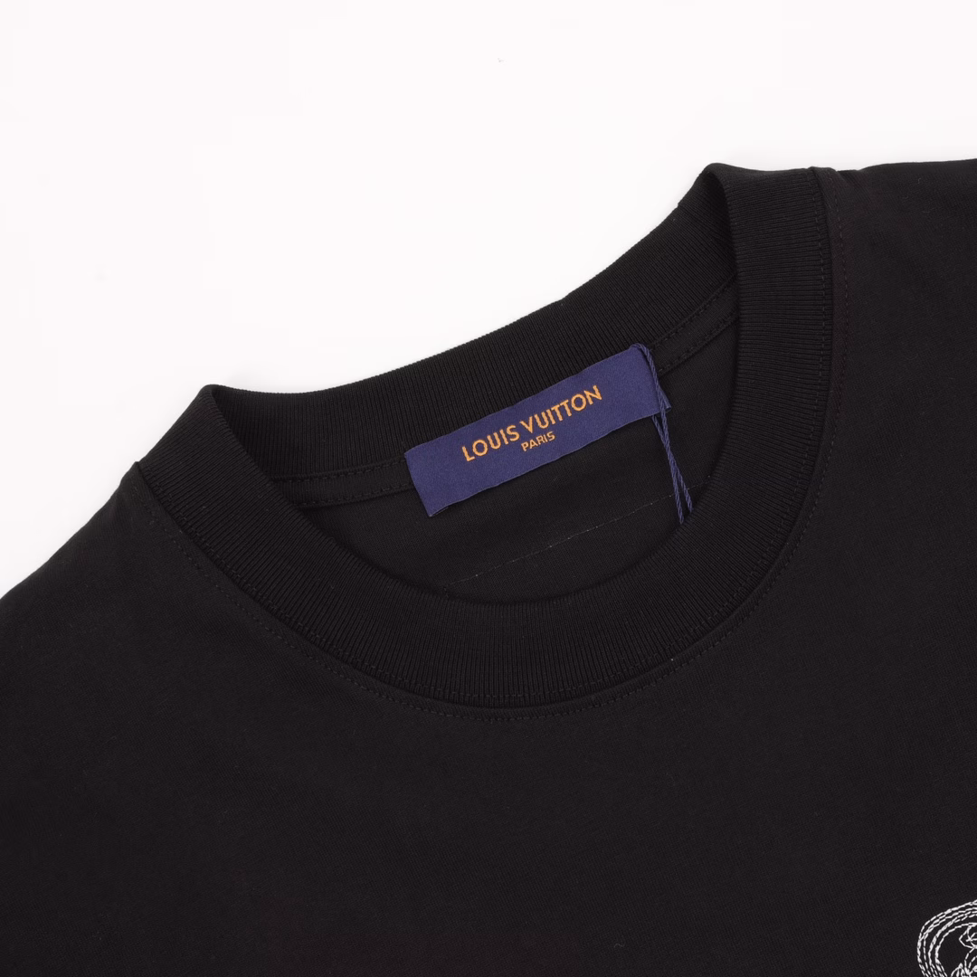 Louis Vuitton Chain Corsage Embroidered Short Sleeve