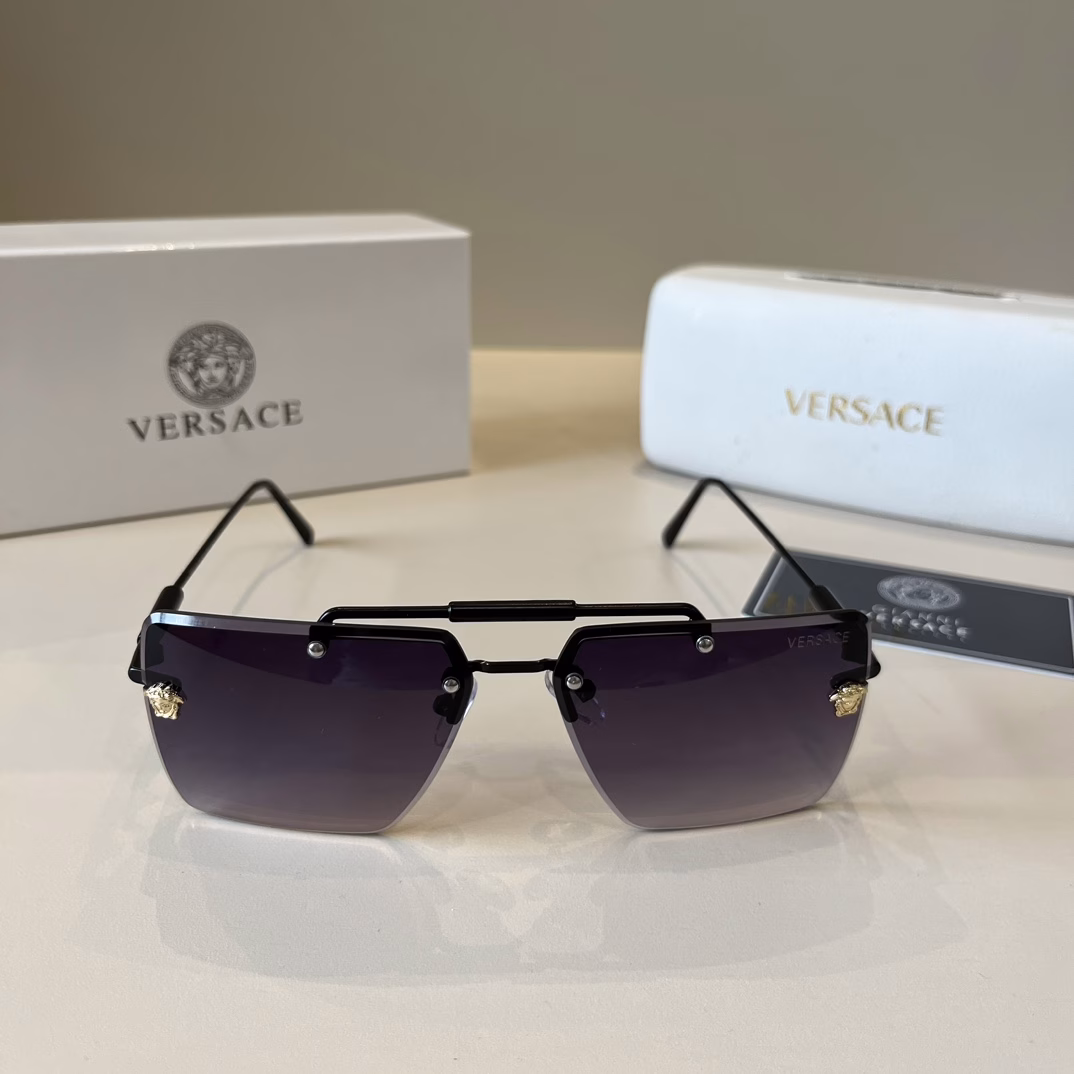 Versace European and American style fashion sunglasses, men's polarized glasses, men's sun glasses, a good partner for modifying face shape