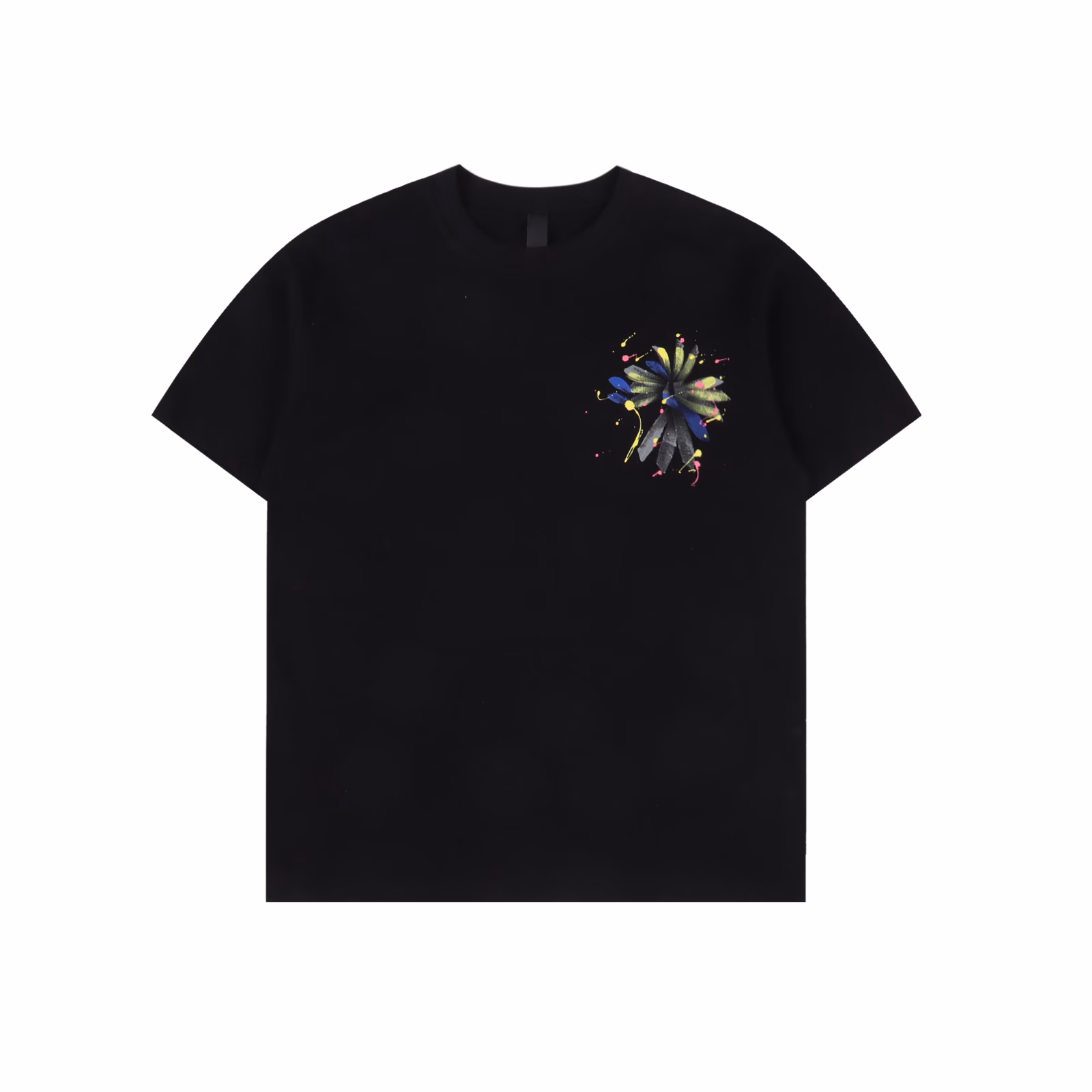 Chrome Hearts painted petal short-sleeved T-shirtPrinted by imported direct-injection machine, hardware accessories are all ground and customizedCorrect configuration Black 2025 Chrome Hearts genuine packaging 280g custom-dyed double yarn cotton Large version Loose and stylish Different from the low version of the slim version with a hip-slimming upper body Correct high-density main label washing tag Hand-sewn