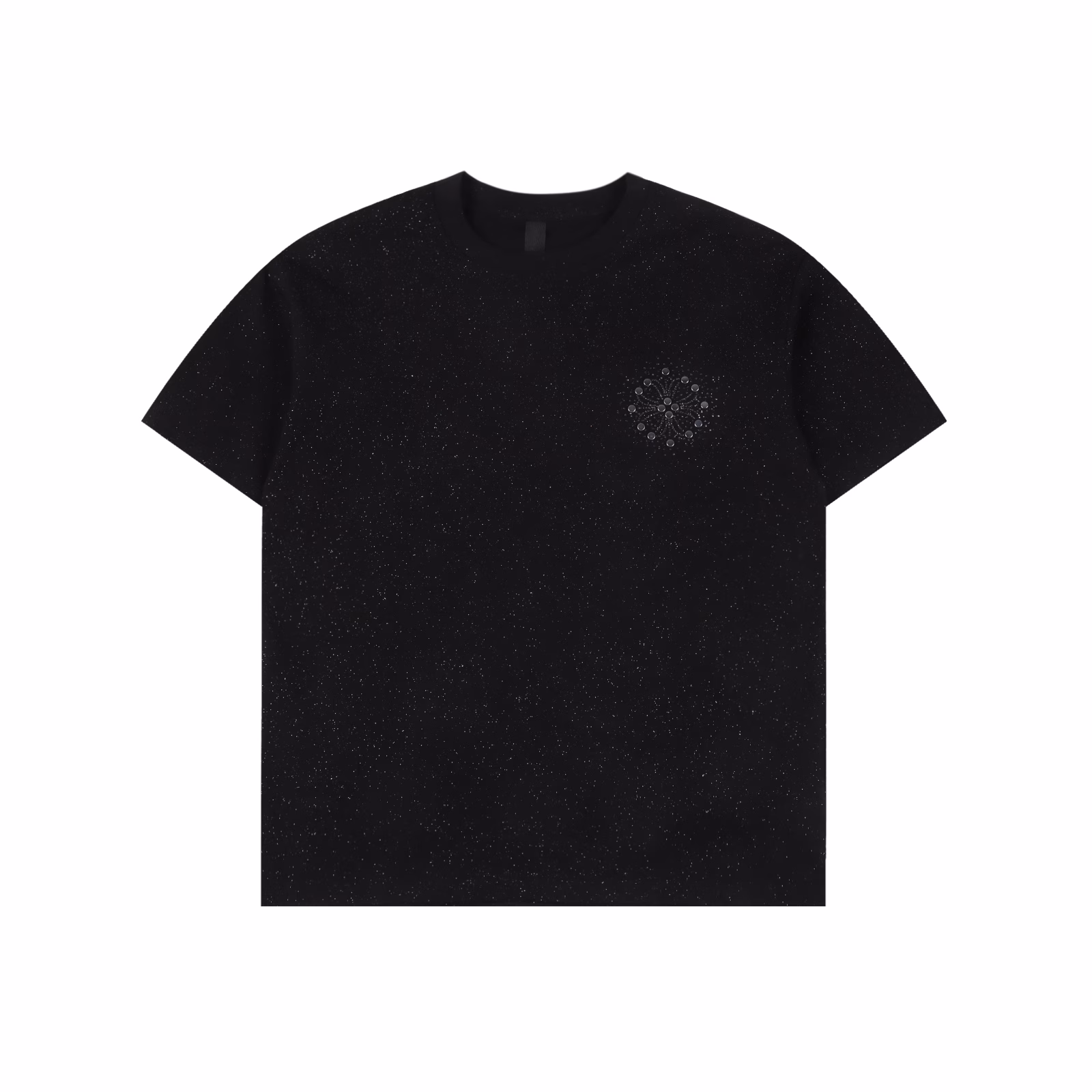 Chrome Hearts riveted diamond short-sleeved T-shirtPrinted by imported direct-injection machine, hardware accessories are all custom-madeCorrect configuration Black 2025 Chrome Hearts genuine packaging 280g custom-dyed double yarn cotton Large version Loose and stylish Different from the low version of the slim version with a hip-slimming upper body Correct high-density main label washed hangtag Hand-sewn